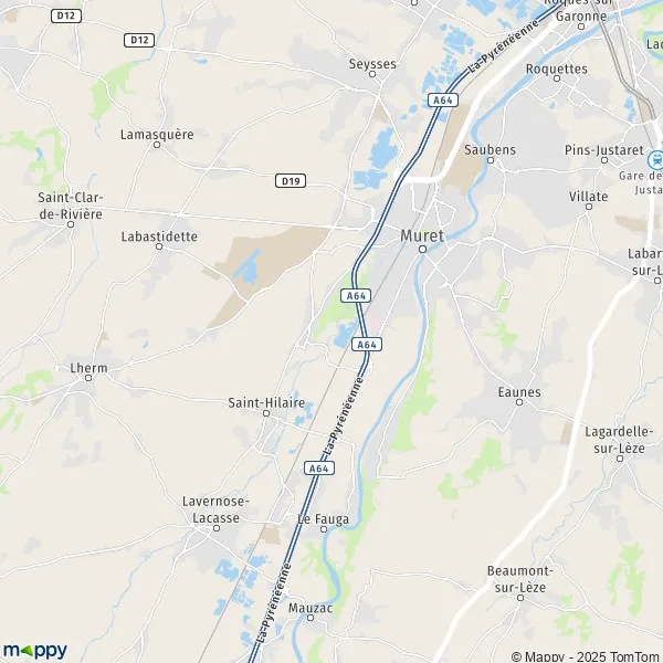 Plan Muret : carte de Muret (31600) et infos pratiques