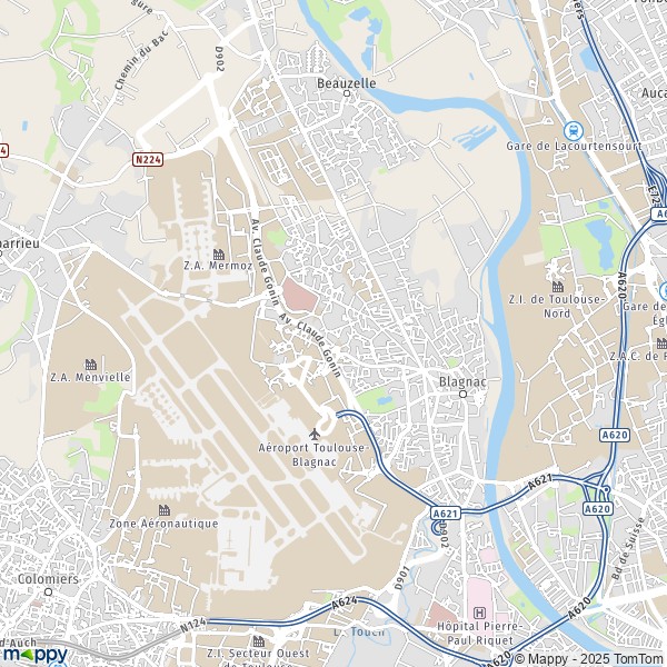 La carte pour la ville de Blagnac 31700