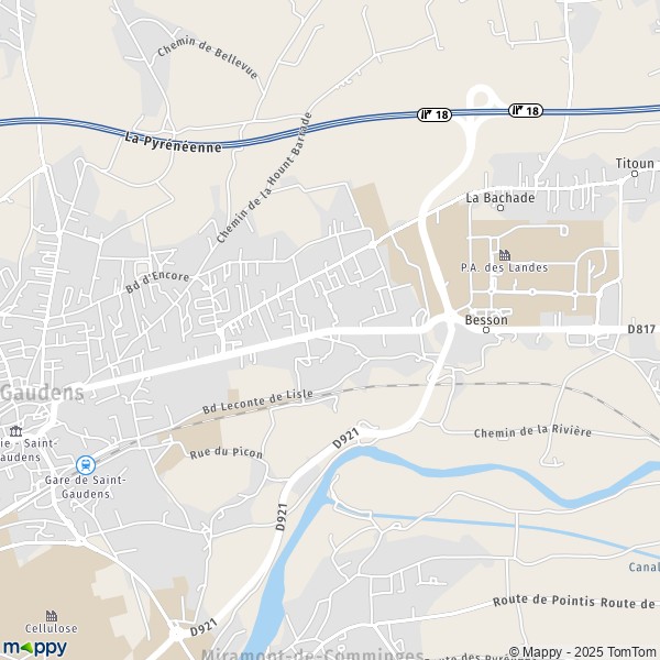 Carte Gavastous, 31800 Saint-Gaudens