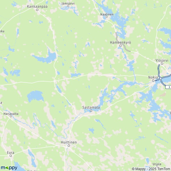 La carte pour la ville de Sastamala 31810-39530