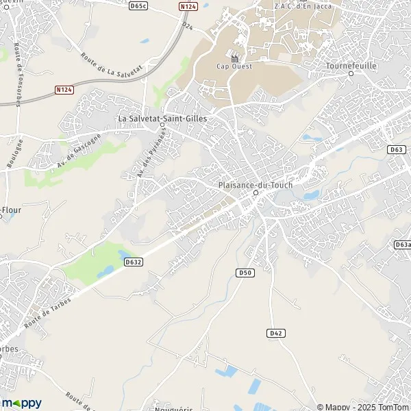 Plan PlaisanceduTouch carte de PlaisanceduTouch (31830) et infos