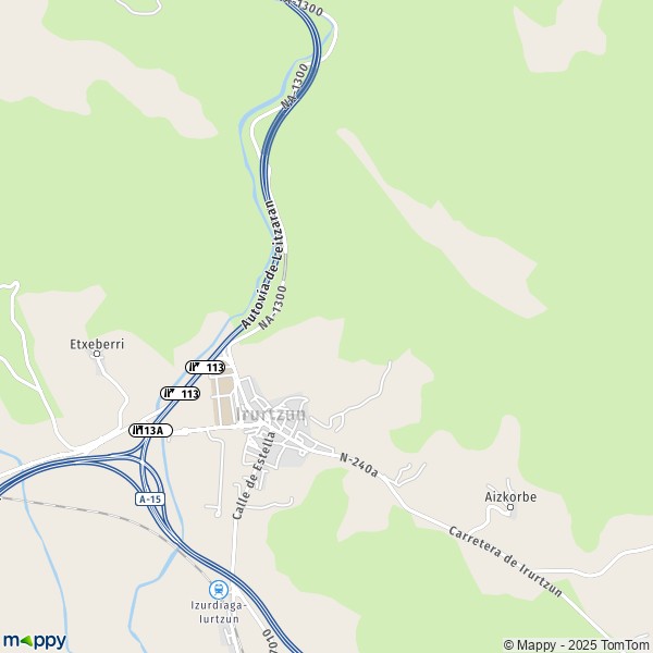 La carte pour la ville de 31860 Irurtzun
