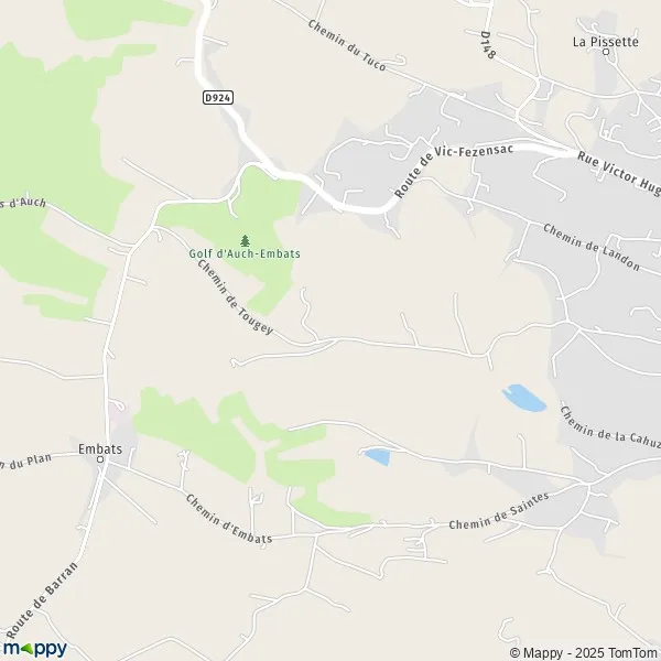 Plan Le Touget carte de Le Touget (32000) et infos pratiques