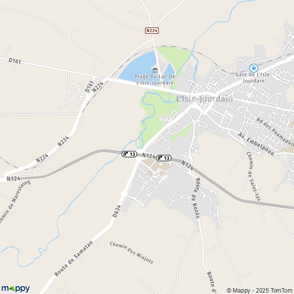 Carte Z.A. du Pont Peyrin, 32600 L'Isle-Jourdain