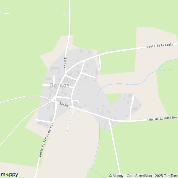Carte Bernos, 33112 Saint-Laurent-Médoc