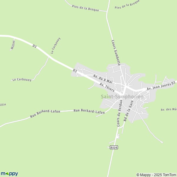Carte le Petit Villandraut, 33113 Saint-Symphorien