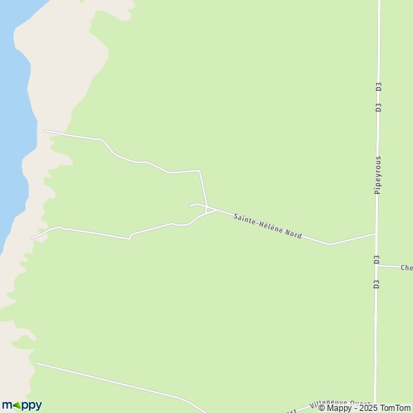 Carte Sainte-Hélène-de-l'Étang, 33121 Carcans