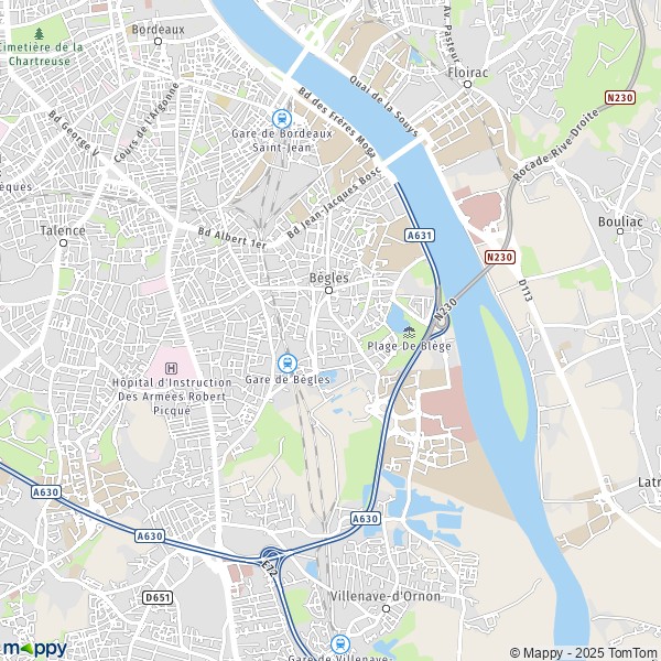 Carte Z.I. de Bègles, 33140 Villenave-d'Ornon