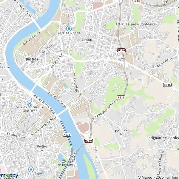 Plan Floirac Carte De Floirac 33270 Et Infos Pratiques