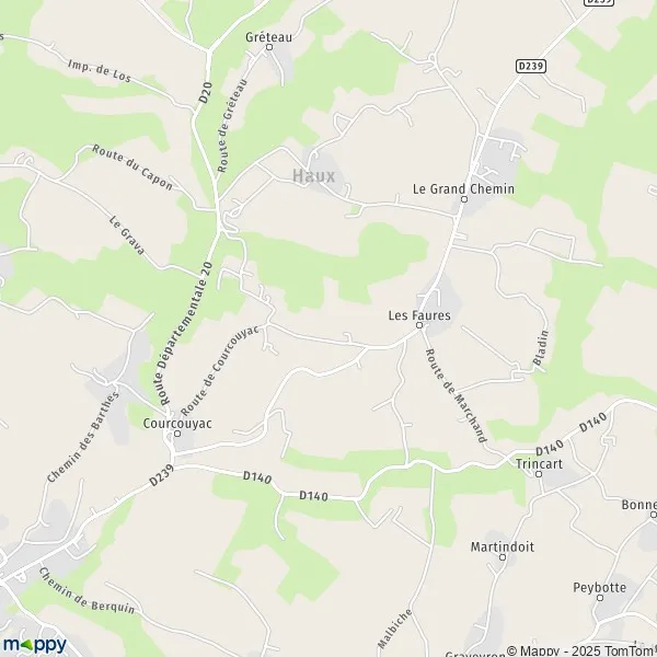 Plan Château de Haute Sage carte de Château de Haute Sage (33550) et