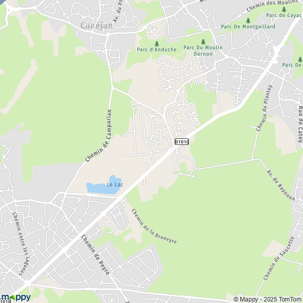 Carte Le Petit Bordeaux, 33610 Canéjan