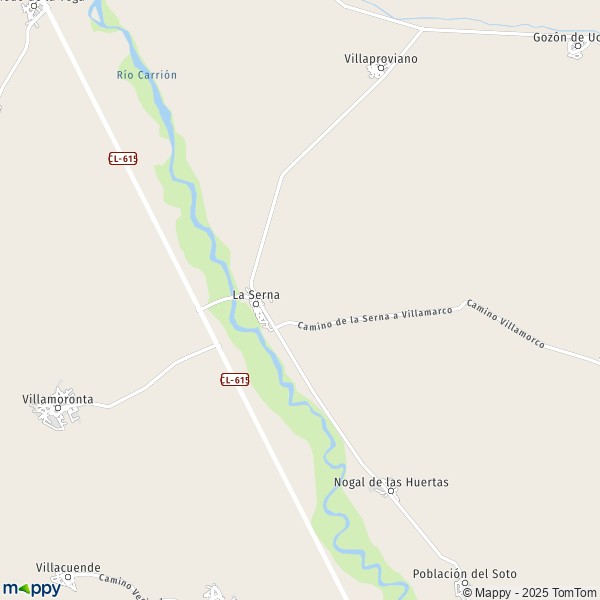 La carte pour la ville de 34128 La Serna