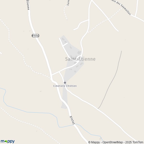 Carte Saint-Étienne, 34150 Montpeyroux