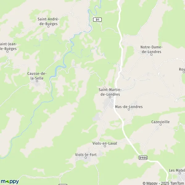 Plan saintmartindelondres carte de saintmartindelondres (34380