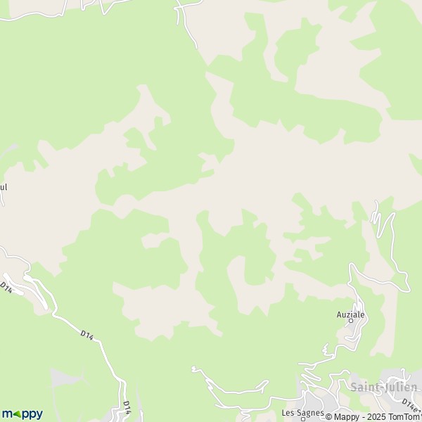 Carte Commune de Saint-Julien, 34390 Saint-Julien