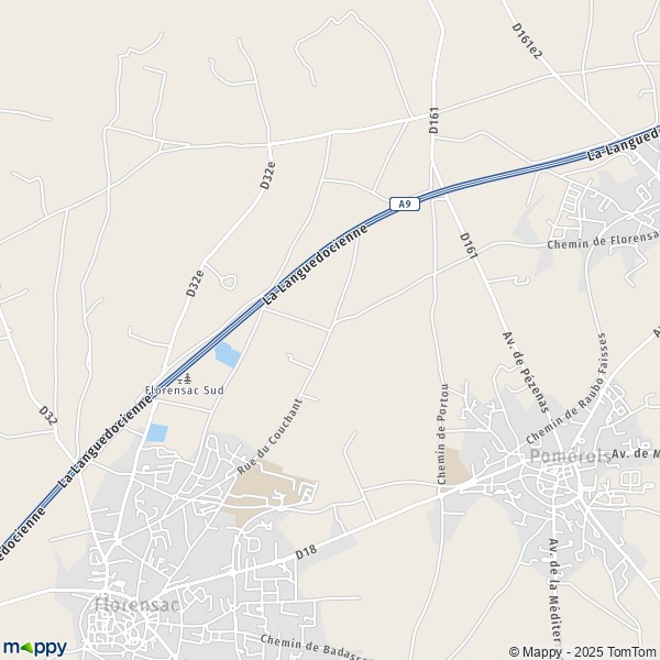 Carte La Gardie, 34510 Florensac