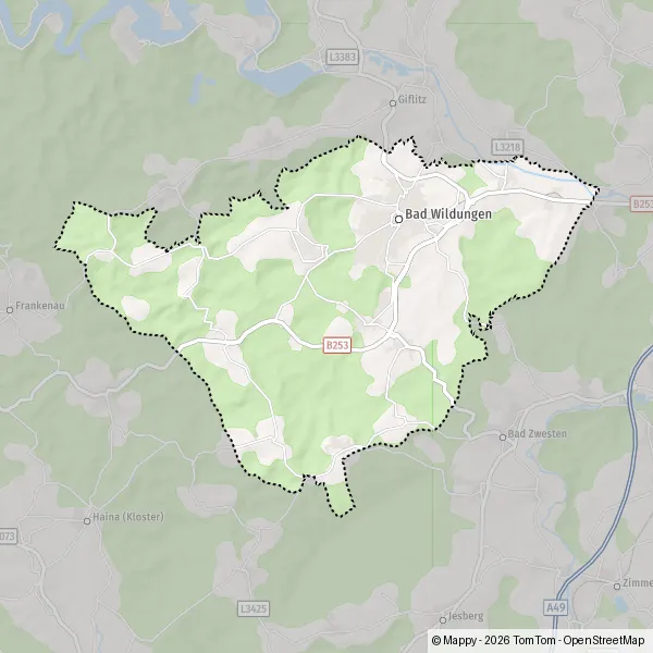 Karte Bad Wildungen Und Umgebung