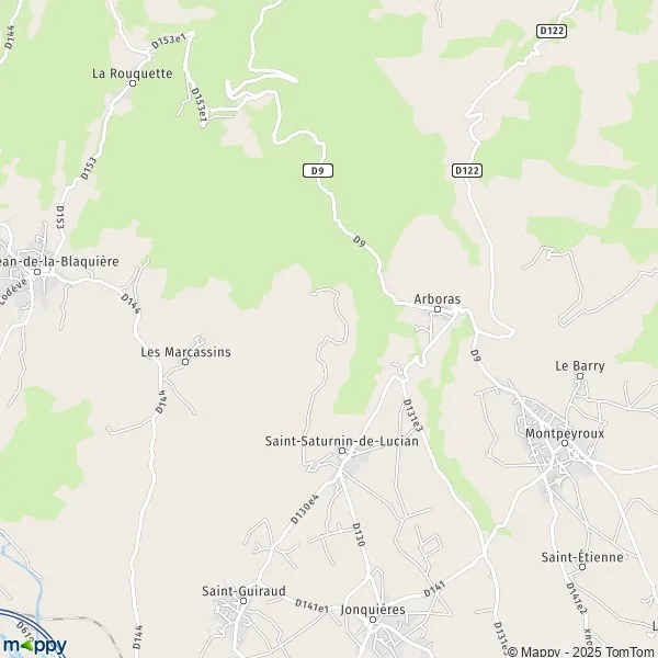 Plan SaintSaturnindeLucian carte de SaintSaturnindeLucian