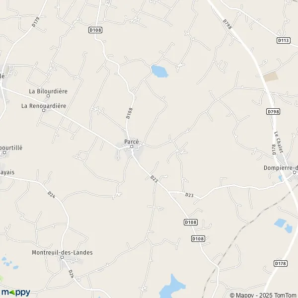 Plan Parcé carte de Parcé (35210) et infos pratiques