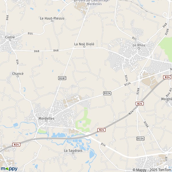 Carte La Haye de Mordelles, 35310 Mordelles