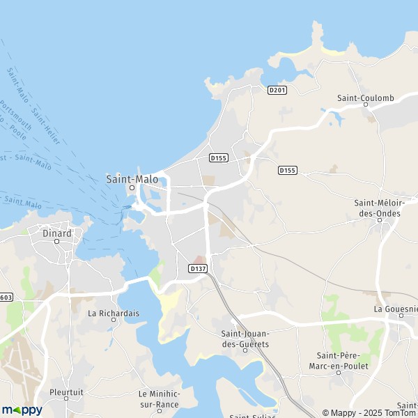 Plan Saint-Malo : carte de Saint-Malo (35400) et infos pratiques