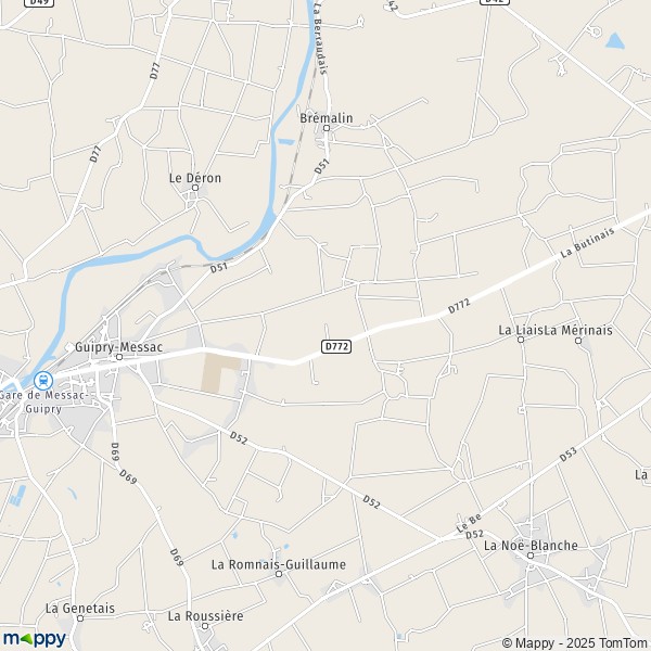 Carte La Migorais, 35480 Guipry-Messac