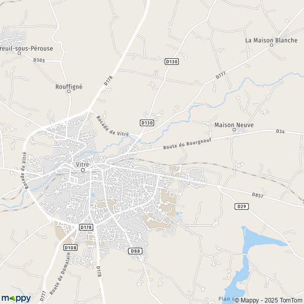 Carte Le Plessis, 35500 Vitré
