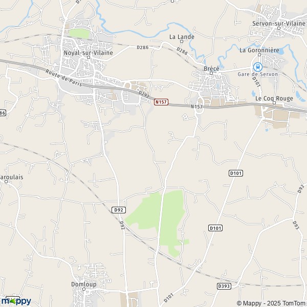 Carte Le Val, 35530 Noyal-sur-Vilaine