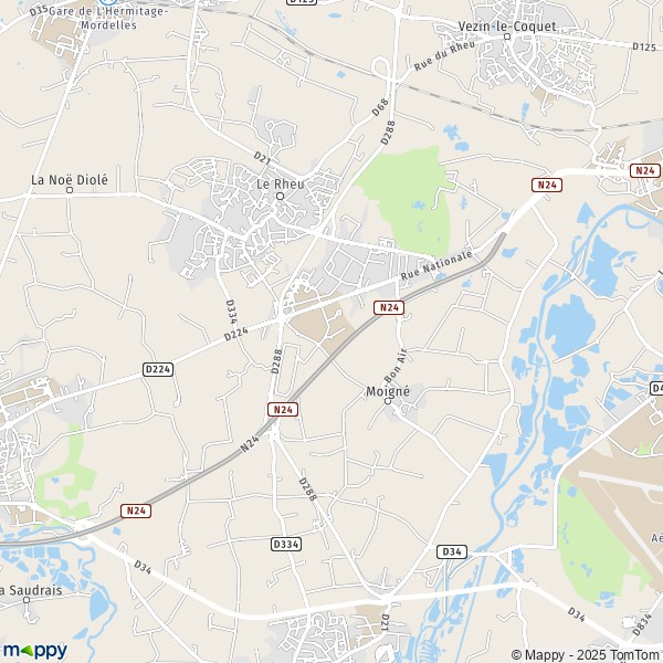 Carte Les Cormiers, 35650 Le Rheu