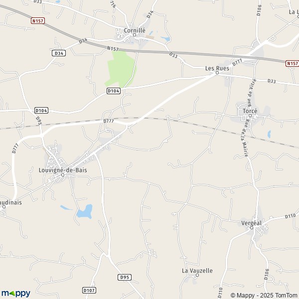 Carte Le Paris, 35680 Louvigné-de-Bais