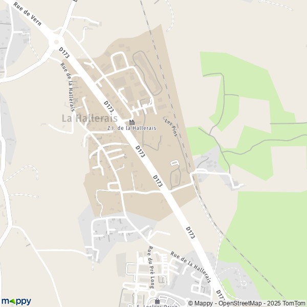 Carte Z.I. de la Hallerais, 35770 Vern-sur-Seiche