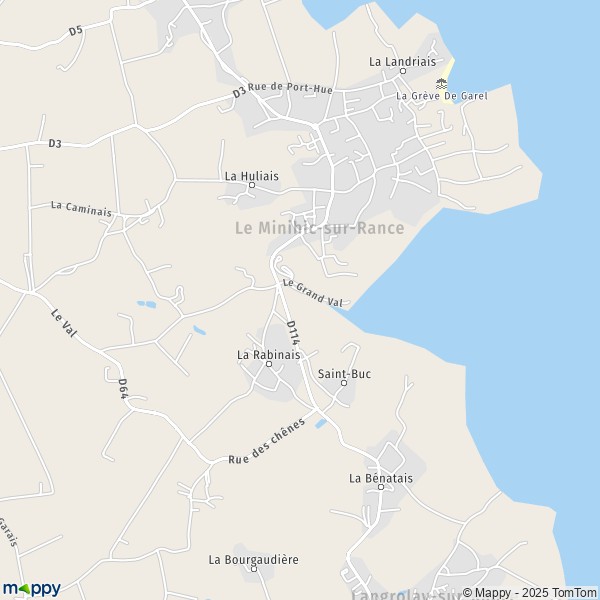 La carte pour la ville de Le Minihic-sur-Rance 35870