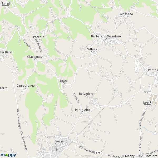 La carte pour la ville de Villaga 36021