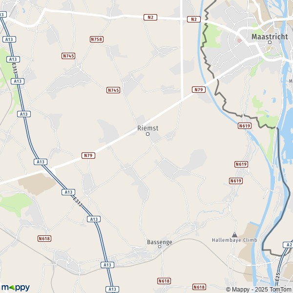 La carte pour la ville de 3620-3770 Riemst
