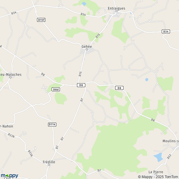 Carte Ancien Croz, 36240 Gehée