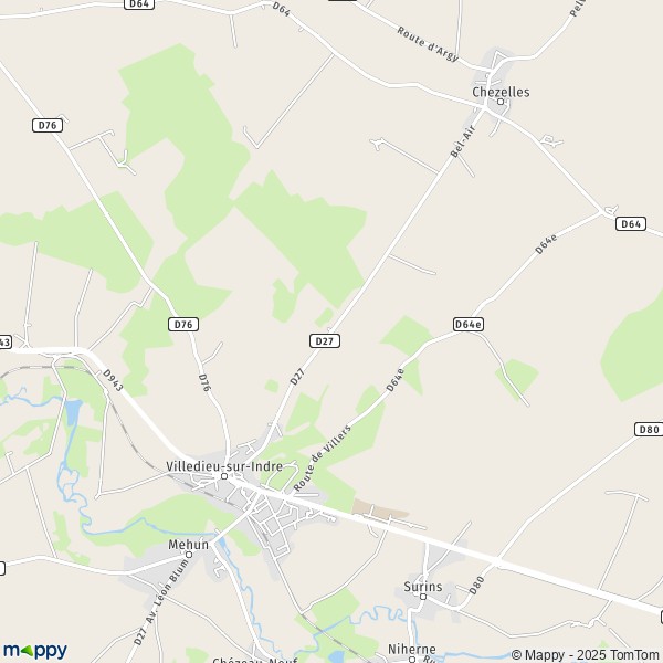 Carte Le Boulonnais, 36320 Villedieu-sur-Indre