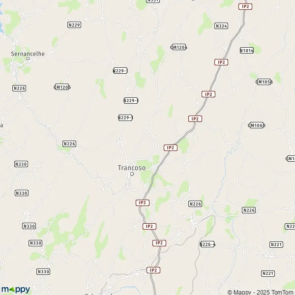 La carte pour la ville de 3640-6420 Trancoso
