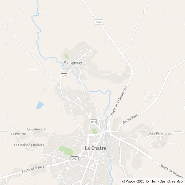 Plan Les Ribattes : carte de Les Ribattes, 36400 Montgivray et infos ...
