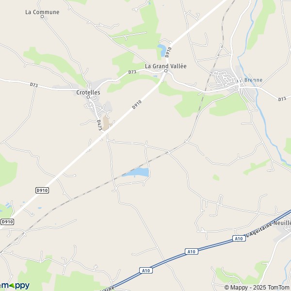 Carte La Louzerie, 37110 Villedômer