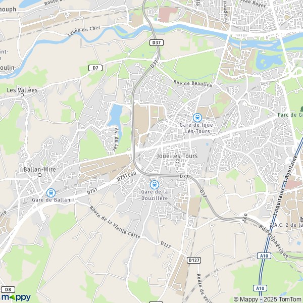 Carte L'Arche du Lude, 37300 Joué-lès-Tours