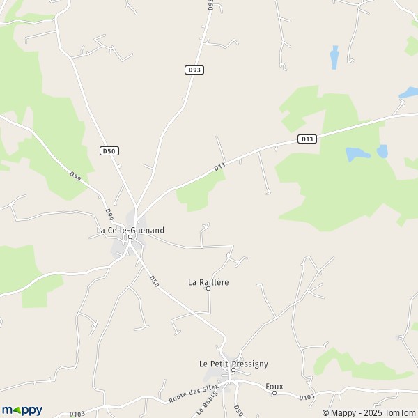 Carte Crotet, 37350 La Celle-Guenand