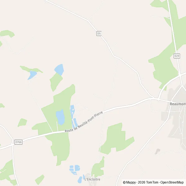 Plan La Ronce : carte de La Ronce, 37360-37370 Beaumont-Louestault et ...