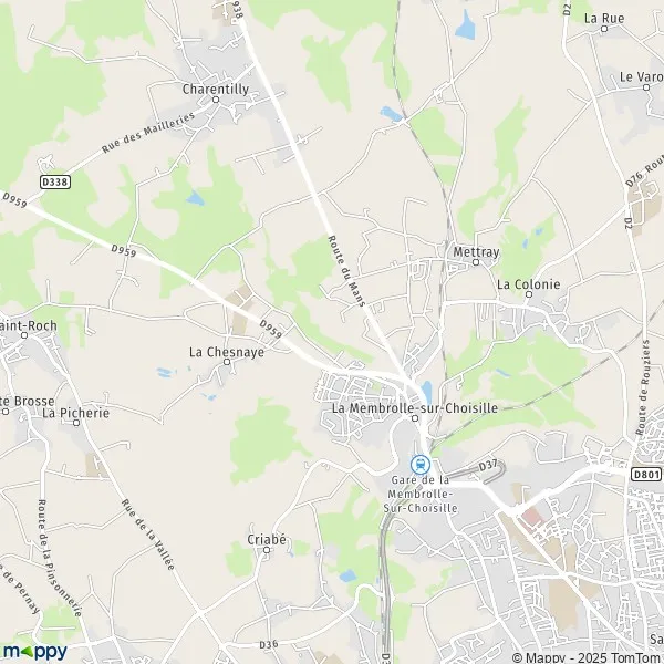 Plan La Membrolle Sur Choisille Carte De La Membrolle Sur Choisille 37390 Et Infos Pratiques