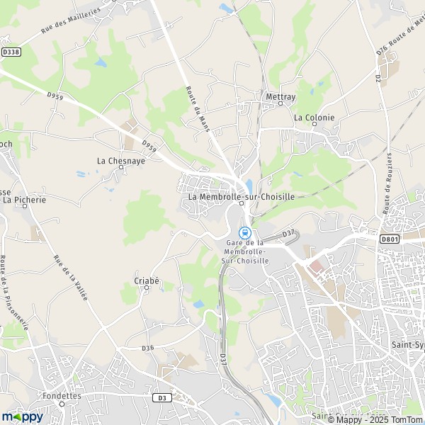 Carte Le Castel, 37390 La Membrolle-sur-Choisille