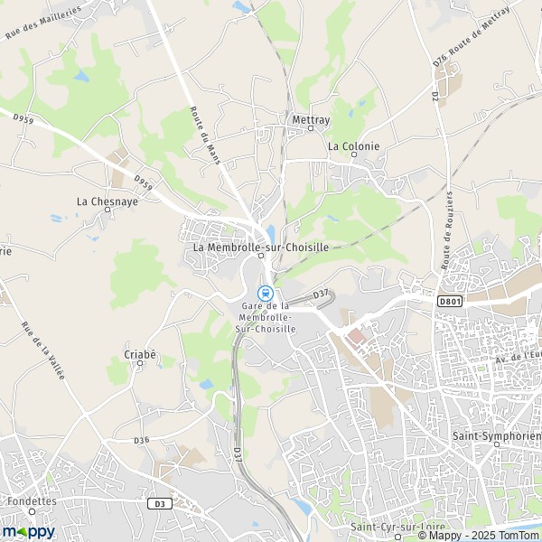 Carte En Vienne, 37540 Saint-Cyr-sur-Loire