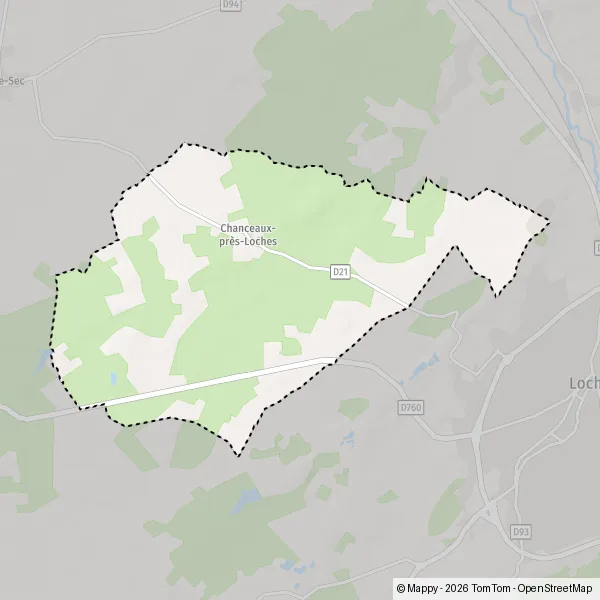 Plan Chanceaux-près-Loches : carte de Chanceaux-près-Loches (37600) et ...