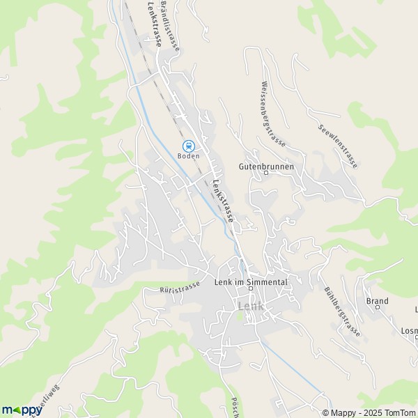 Carte Lenk im Simmental, 3775 Lenk