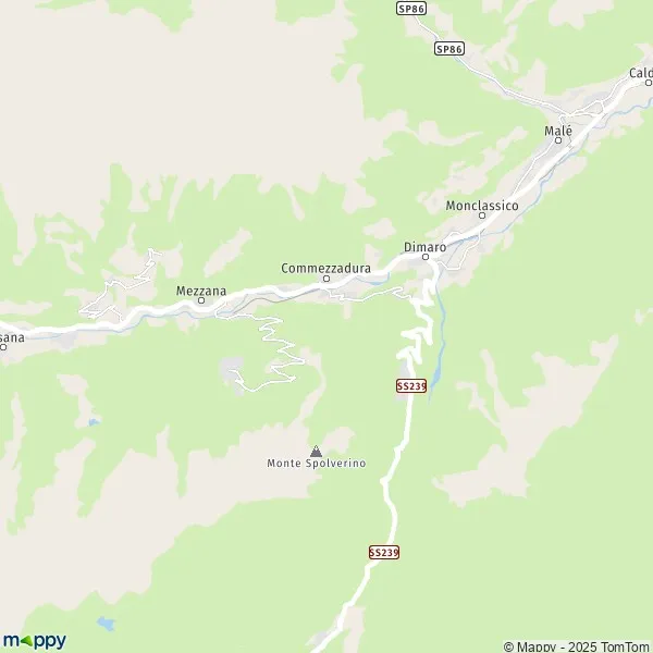 Plan Commezzadura carte de Commezzadura (38020) et infos pratiques