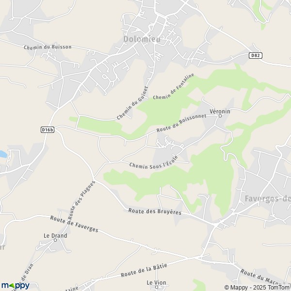 Carte Le Laca, 38110 Faverges-de-la-Tour