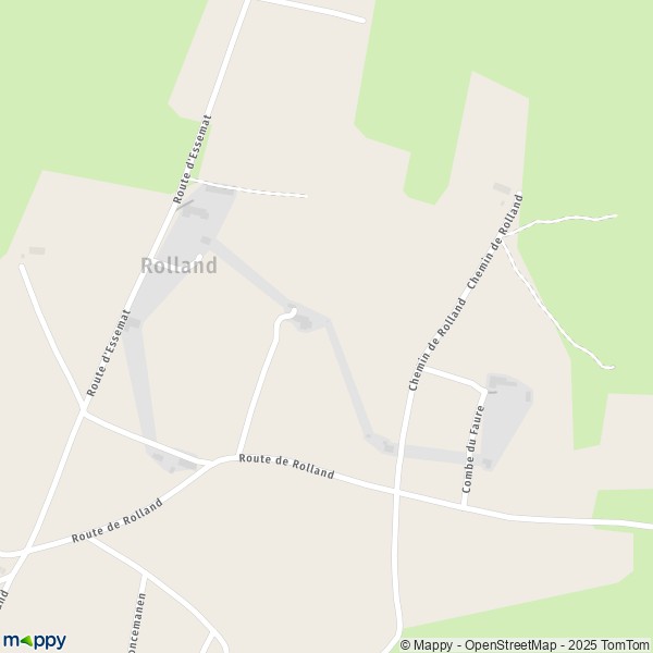 Carte Rolland, 38160 Saint-Vérand